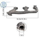 Right Exhaust Manifold Kit 674-572 for Chevy C1500 GMC K1500 K3500 (1998–2000)