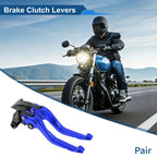 Adjustable Short Brake Clutch Levers for Honda CBR600RR (2003–2006) Blue 1 Pair
