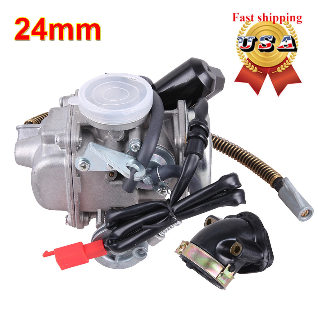 Carburetor & Intake Manifold for GY6 150 Scooter Moped Go Kart (150cc)