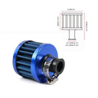 12mm Cold Air Intake Filter for Turbo Vehicles (Universal Fit)