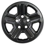 16 Inch Gloss Black Wheel Skins Replacement for Jeep Wrangler (2007–2017)