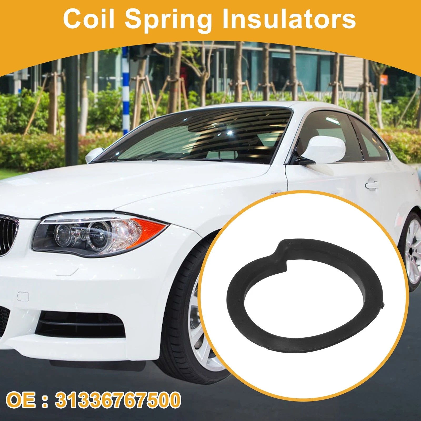 Upper Coil Spring Insulator No. 31336767500 for BMW 135i (2008–2013) Rubber