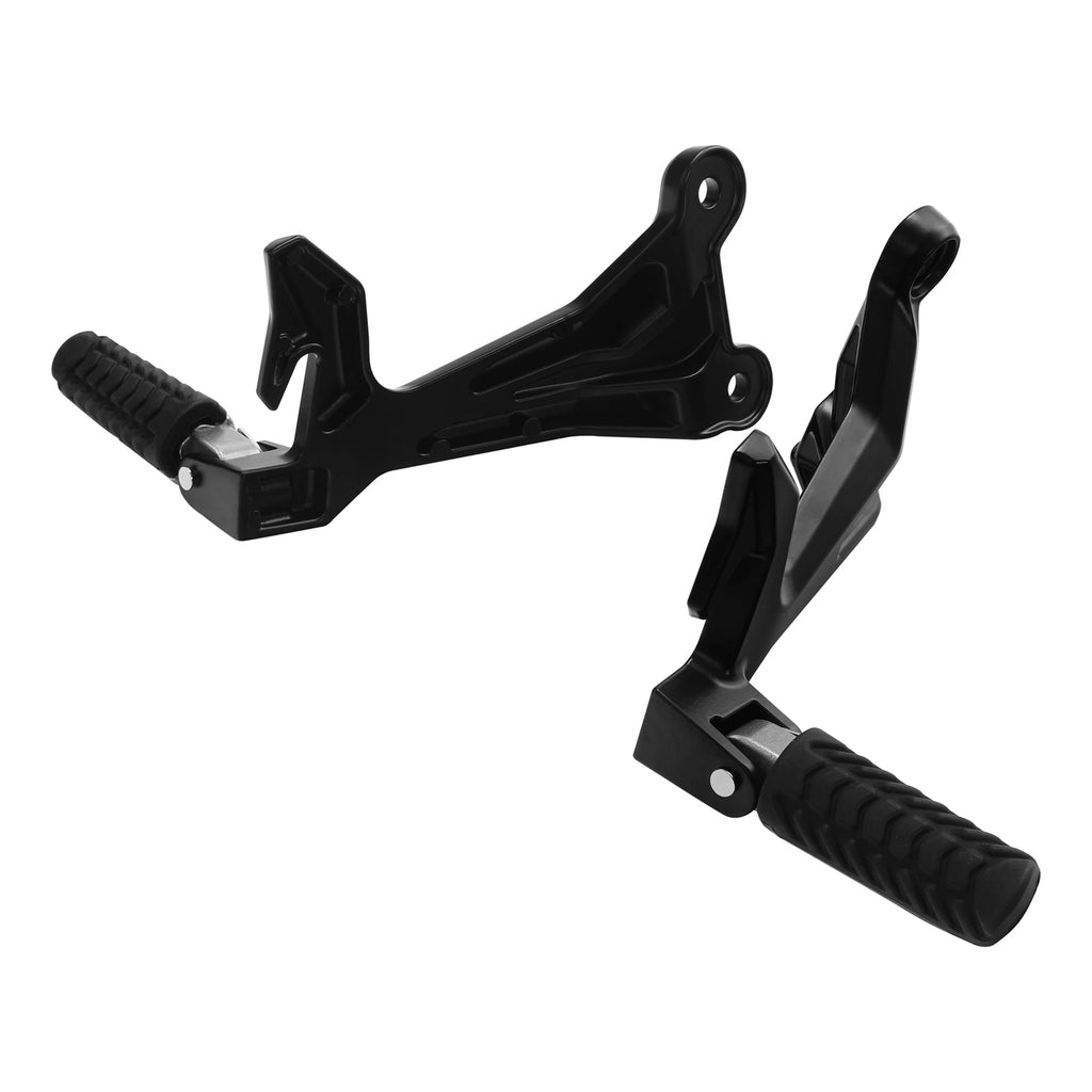 Rear Passenger Footrests Footpegs Brackets for Kawasaki Ninja 650 Z650 (2017–2024)