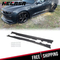 Set of 2 Black Side Skirts for Chevy Camaro RS SS LT LS (2016–2023)