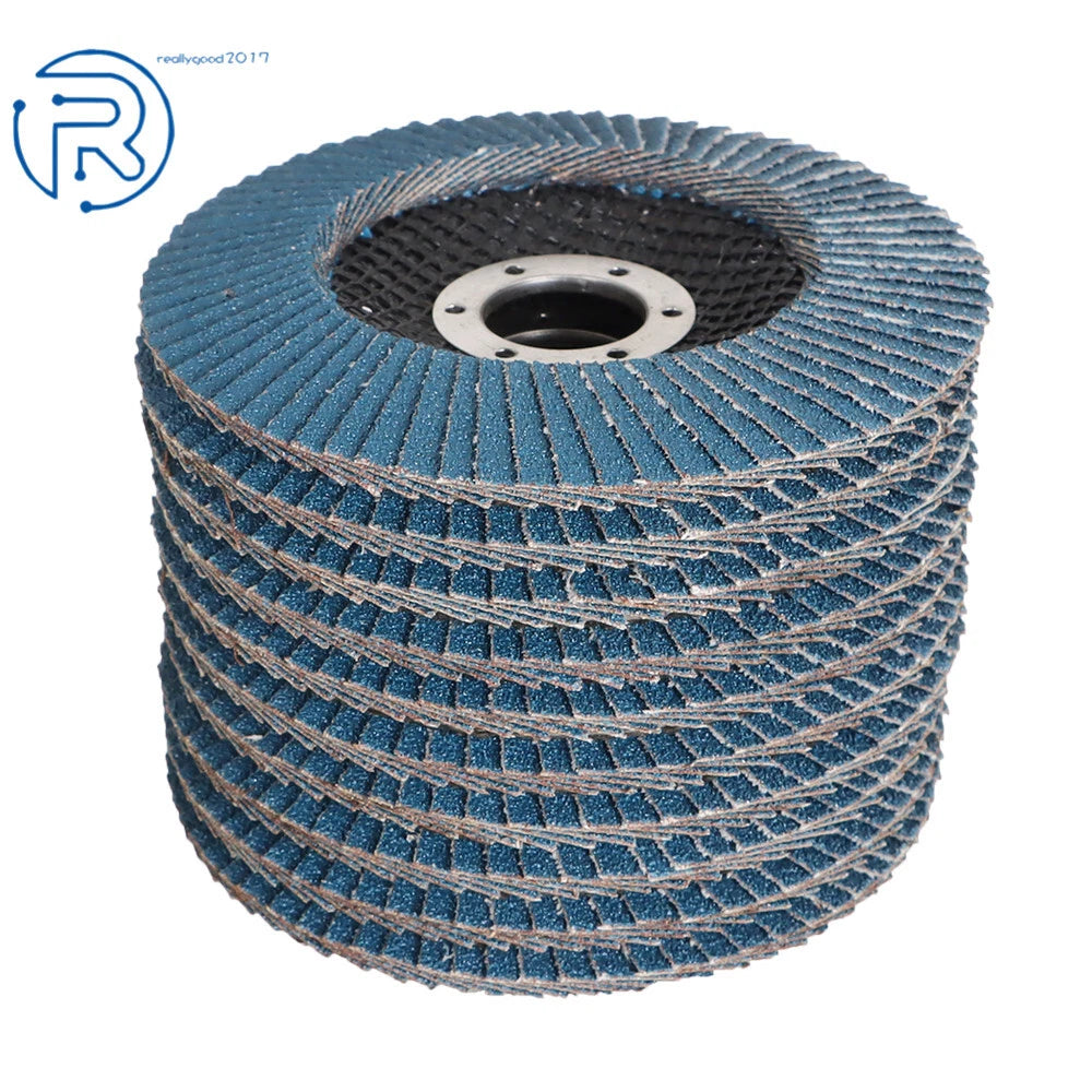 Set of 4 Flap Sanding Discs 4.5" for Angle Grinder