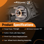 Rear Front Wheel Hub Kit for Kia Forte (2019–2022)