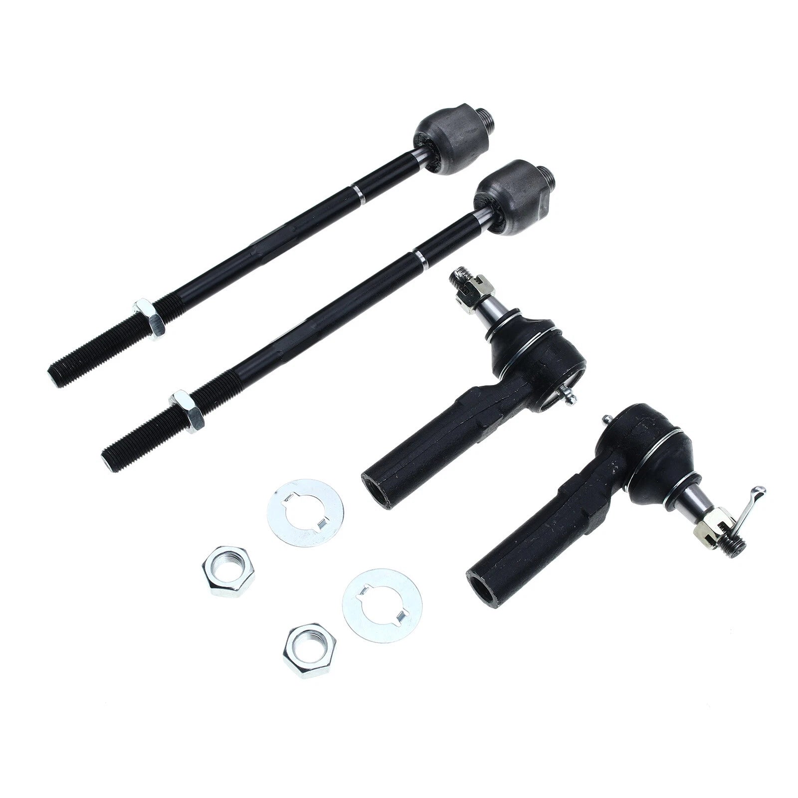 Set of 4 Inner & Outer Tie Rods for Chevy Corvette (1997–2013) Cadillac XLR (2004–2009)
