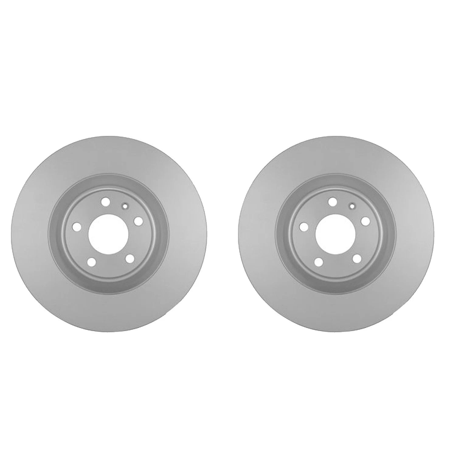 Set of 2 Hella Front 345mm Vented Disc Brake Rotors for Audi S4 (2004–2009)