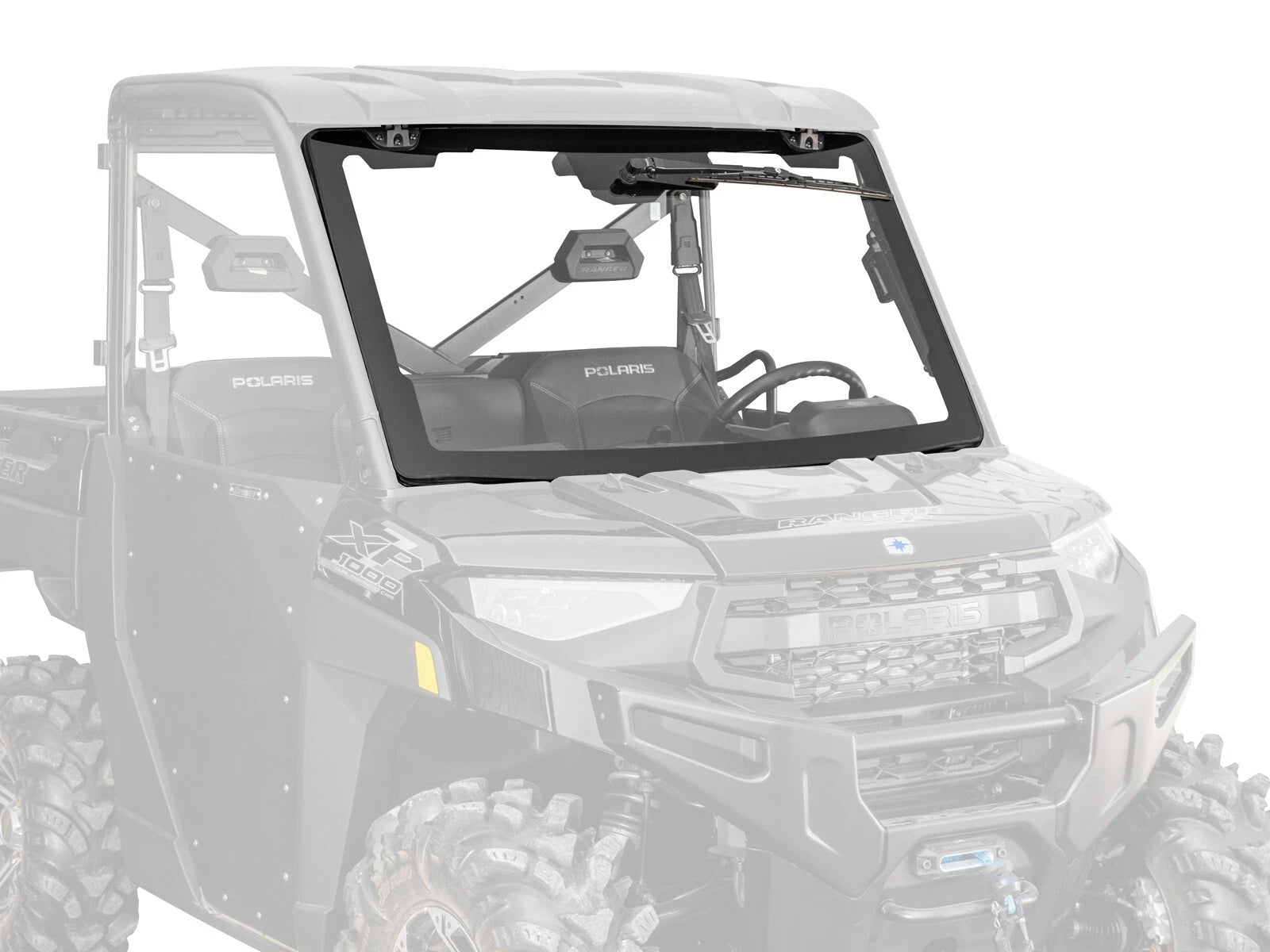 Maxdrive Power Flip Glass Windshield w/Wiper for Polaris Ranger XP1000 (2017–2023)