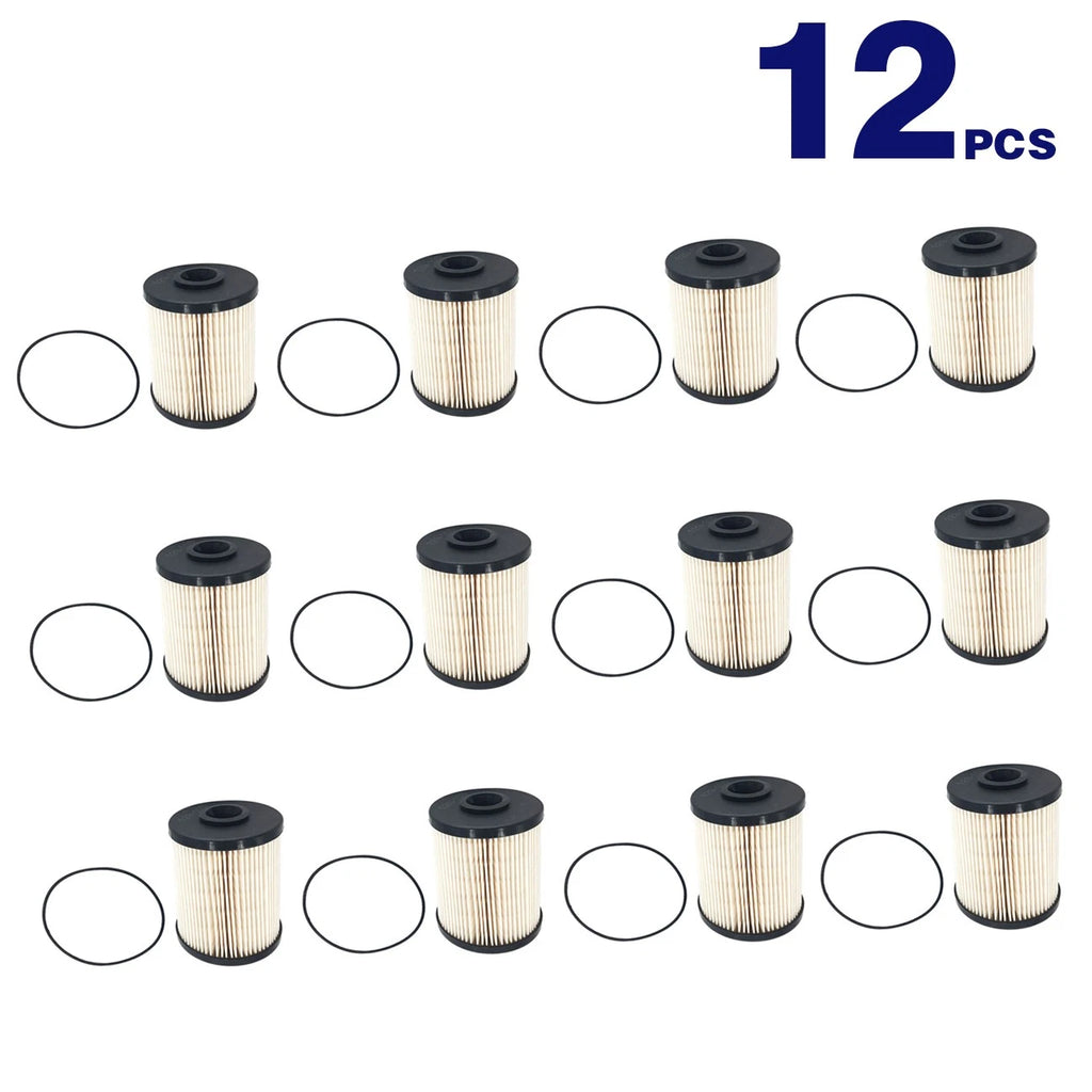 12PCS Fuel Filter for Dodge Ram 2500 3500 5.9L Cummins Turbo Diesel (2000–2010)