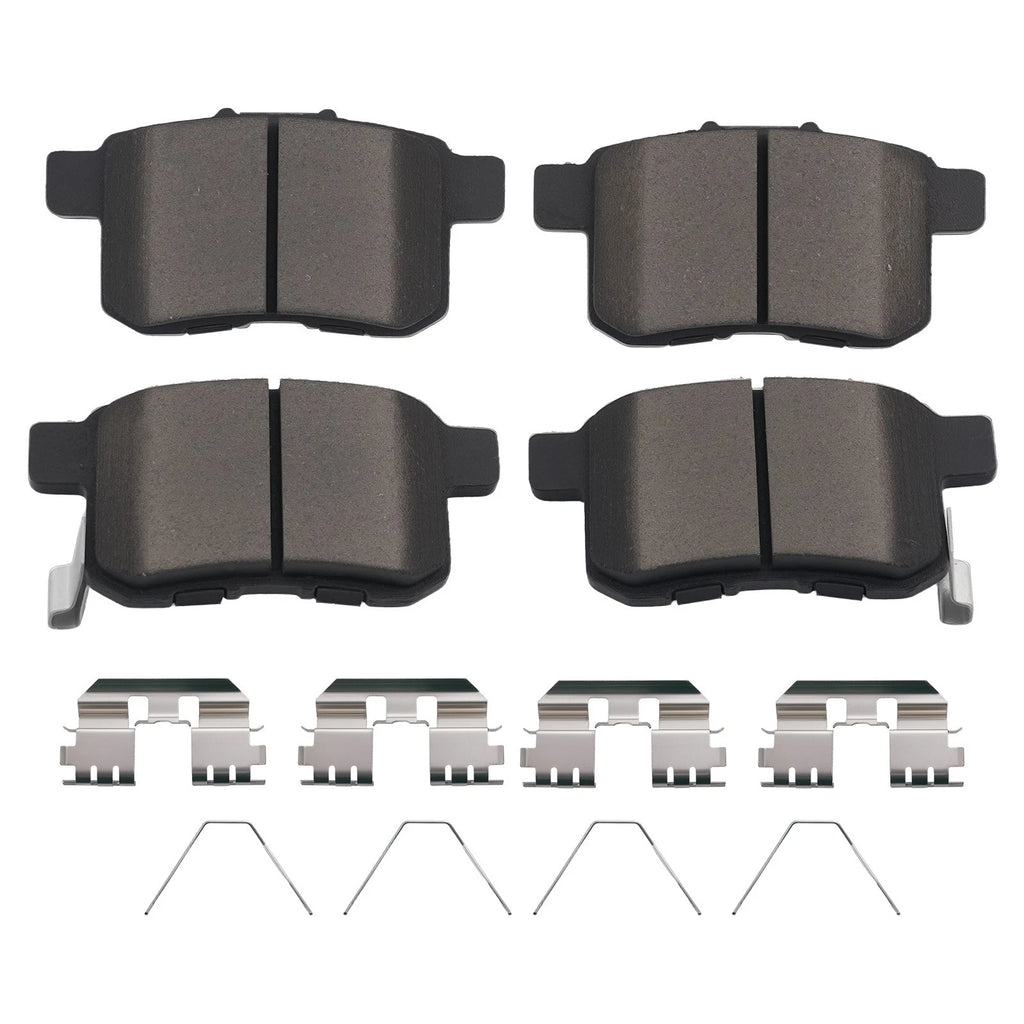 Set of 4 Rear Ceramic Brake Pads Kit for Acura TSX (2009–2014) P1451 D1451
