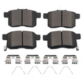 Set of 4 Rear Ceramic Brake Pads Kit for Acura TSX (2009–2014) P1451 D1451