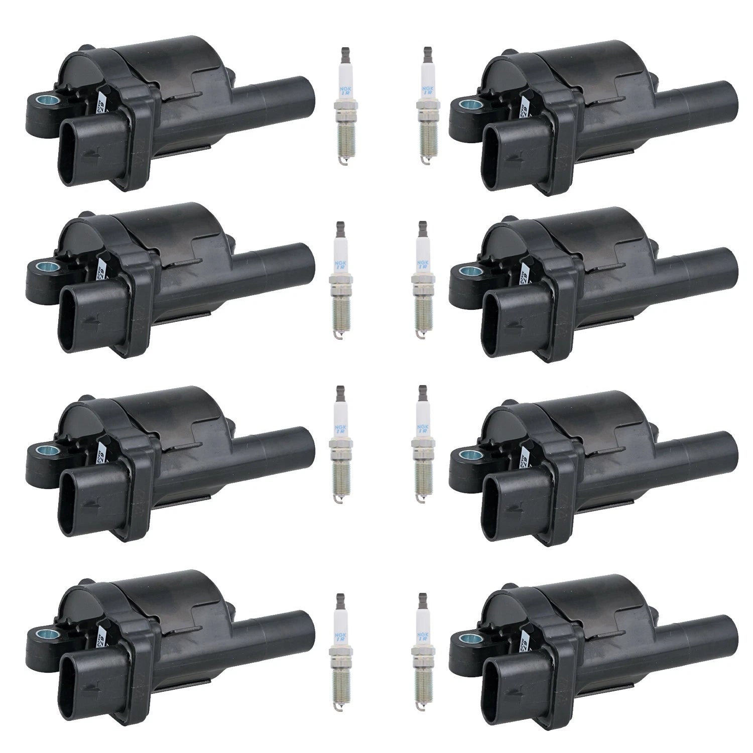 Set of 8 Ignition Coils & NGK Iridium Spark Plugs for Silverado 1500 Tahoe (2007–2013)