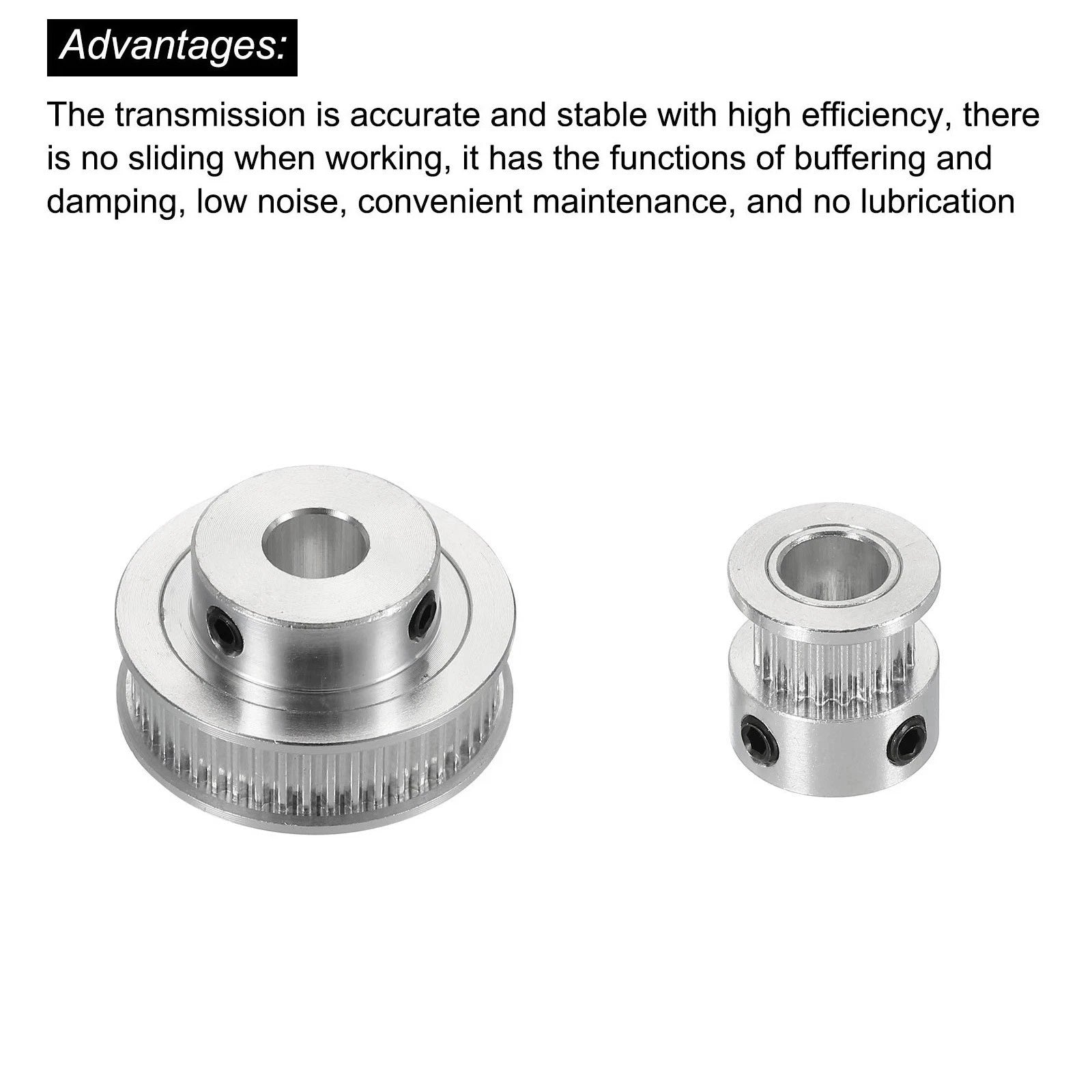 Timing Pulley Kit 20T 48T 8mm Bore for 3D Printer Automation
