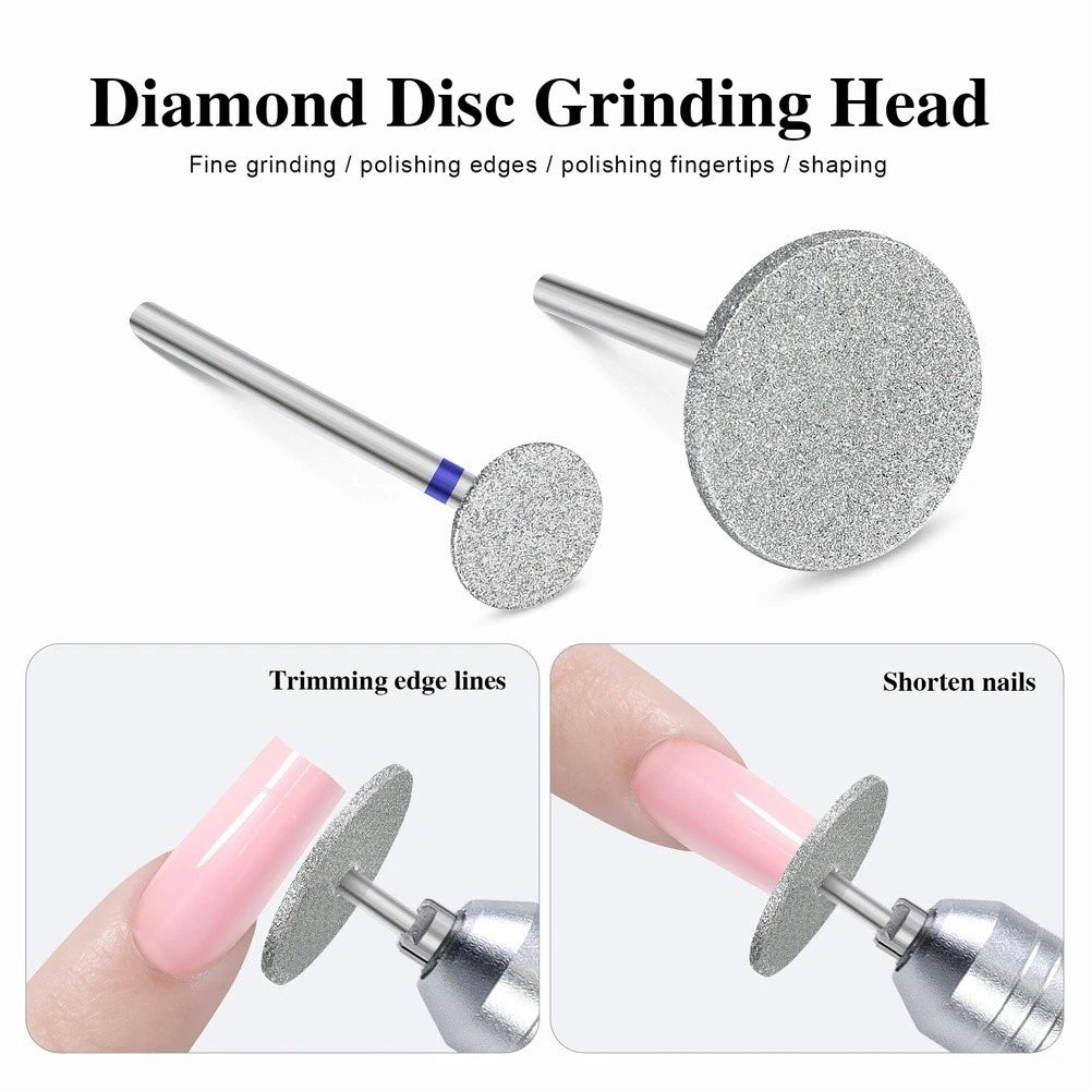 Disc Grinding Head for Nail Art Manicure Pedicure Sanding Tool