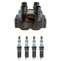 Denso Ignition Coil & Iridium Spark Plug Kit for Ford Contour Escort (1995–2000)
