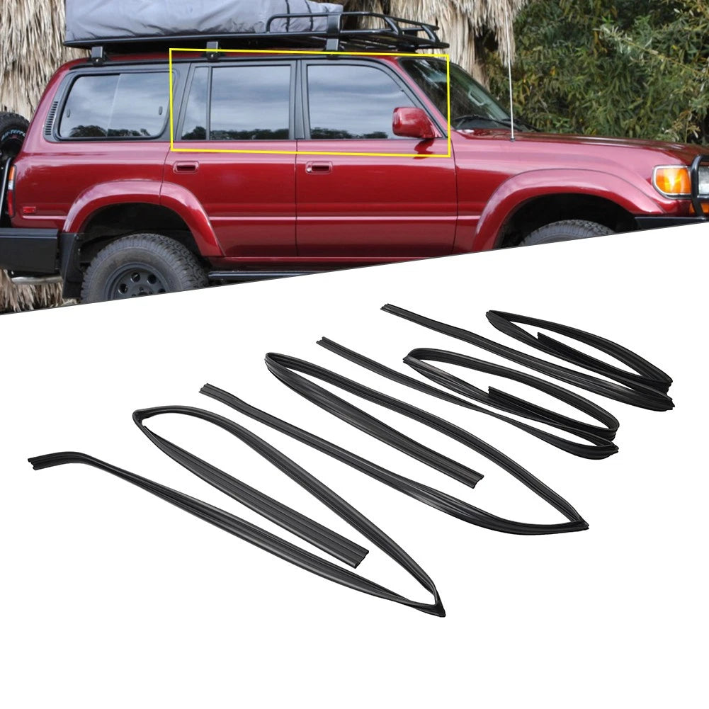Window Seal Door Glass Run Rubber for Toyota Land Cruiser FZJ80 FJ80 (1991–1997)