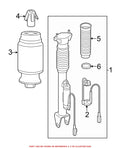 Genuine OEM Rear Air Suspension Spring 1663200625 for Mercedes-Benz (2016–2021)