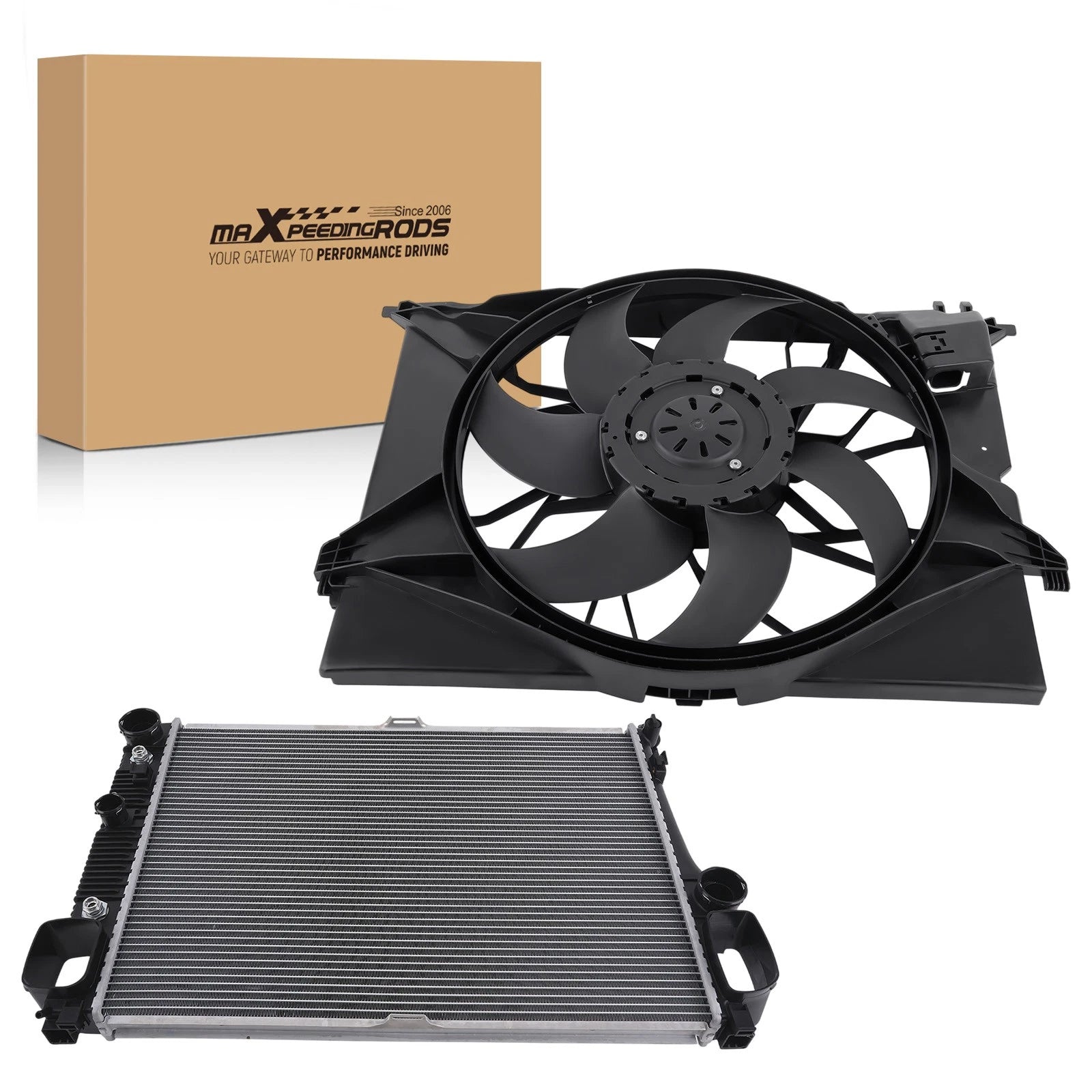 Radiator & Cooling Fan Assembly for Mercedes-Benz S450 W221 (2008–2011)