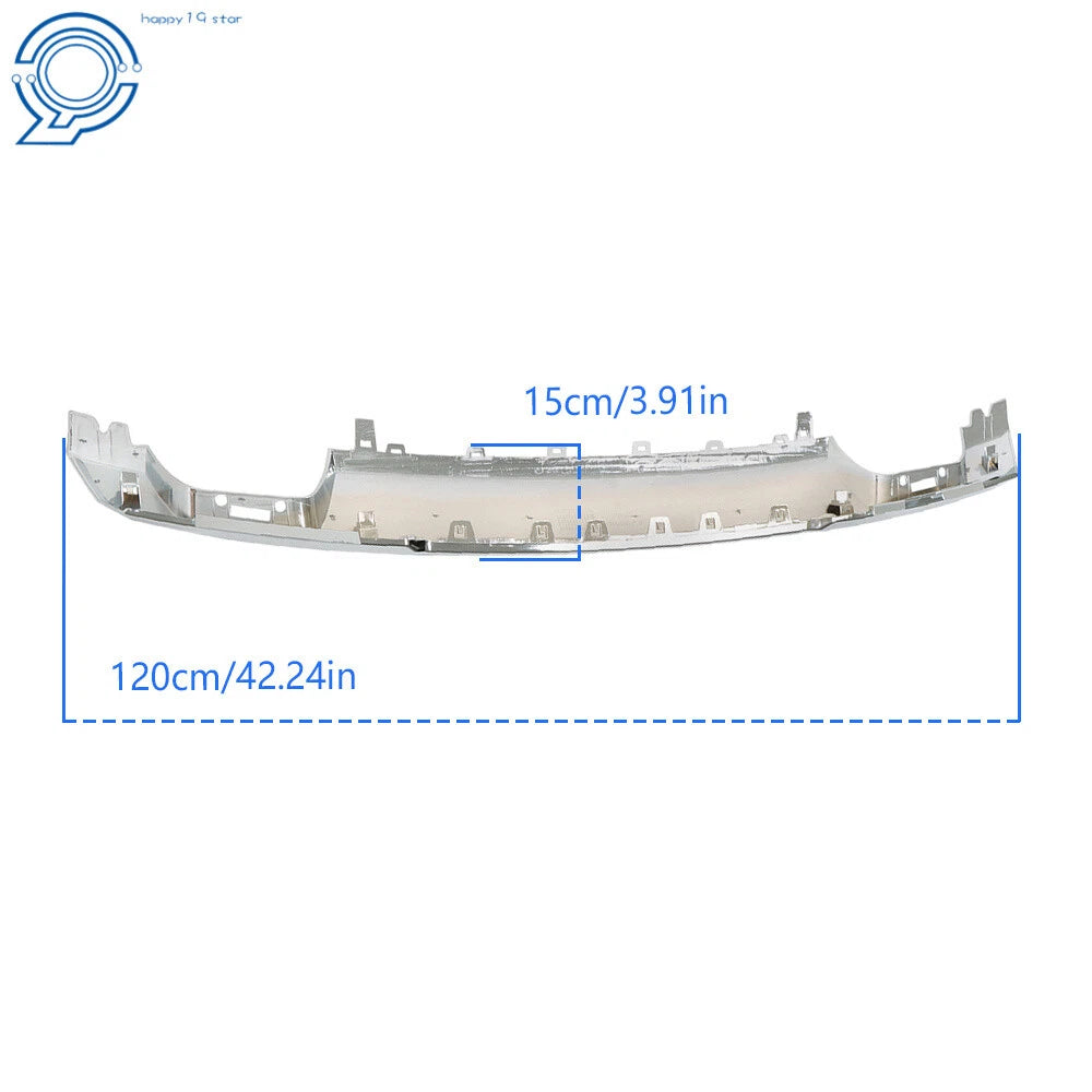 Chrome Silver Front Lower Bumper Trim for Ford F150 (2021-2023)