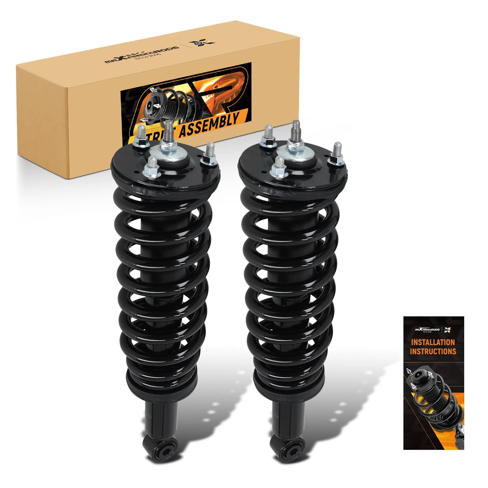 Pair Front Struts for Toyota Tundra (2000–2006) w/ Coil Spring Assembly 171347