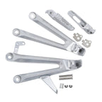Set of 2 Passenger Footrests Footpegs Bracket for Honda CBR1000RR (2004–2007)