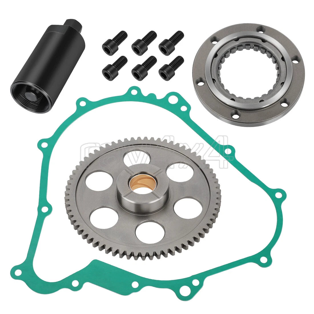 Starter Clutch Gear Bearing Gasket Flywheel Puller for Yamaha Kodiak 450 (2003–2023)