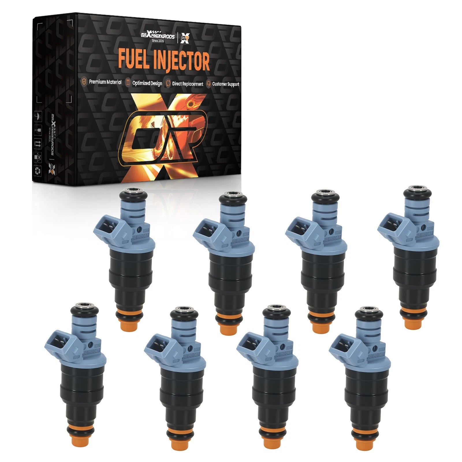 Set of 8 Fuel Injectors for Ford E-350 (1991–1996)