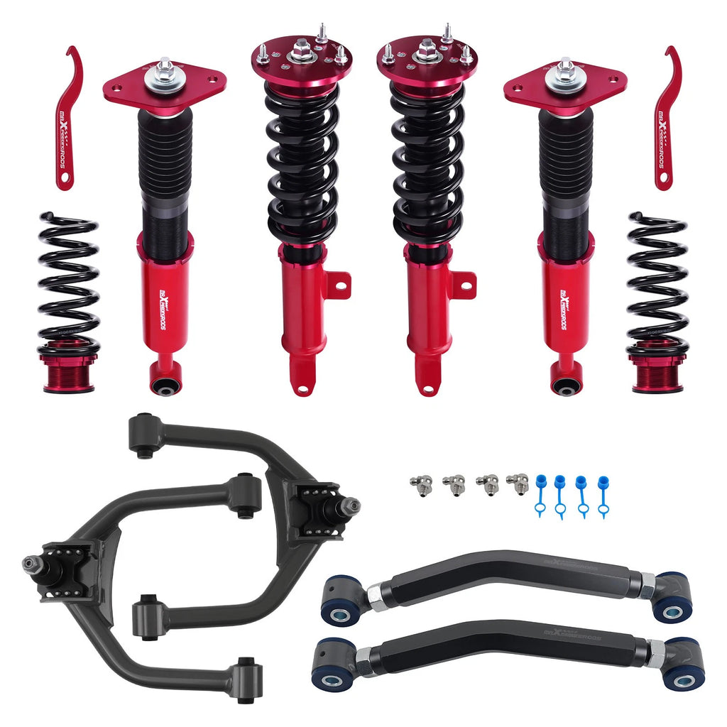Coilovers & Camber Control Arm Suspension Combo Kit For Dodge Charger 11-22 RWD