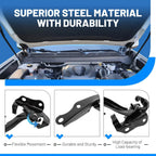 Set of 2 Steel Hood Hinges for Toyota 4Runner (2010–2024)