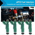 Set of 4 Fuel Injectors for Scion XA XB 1.5L Toyota Echo Prius (2000–2009)