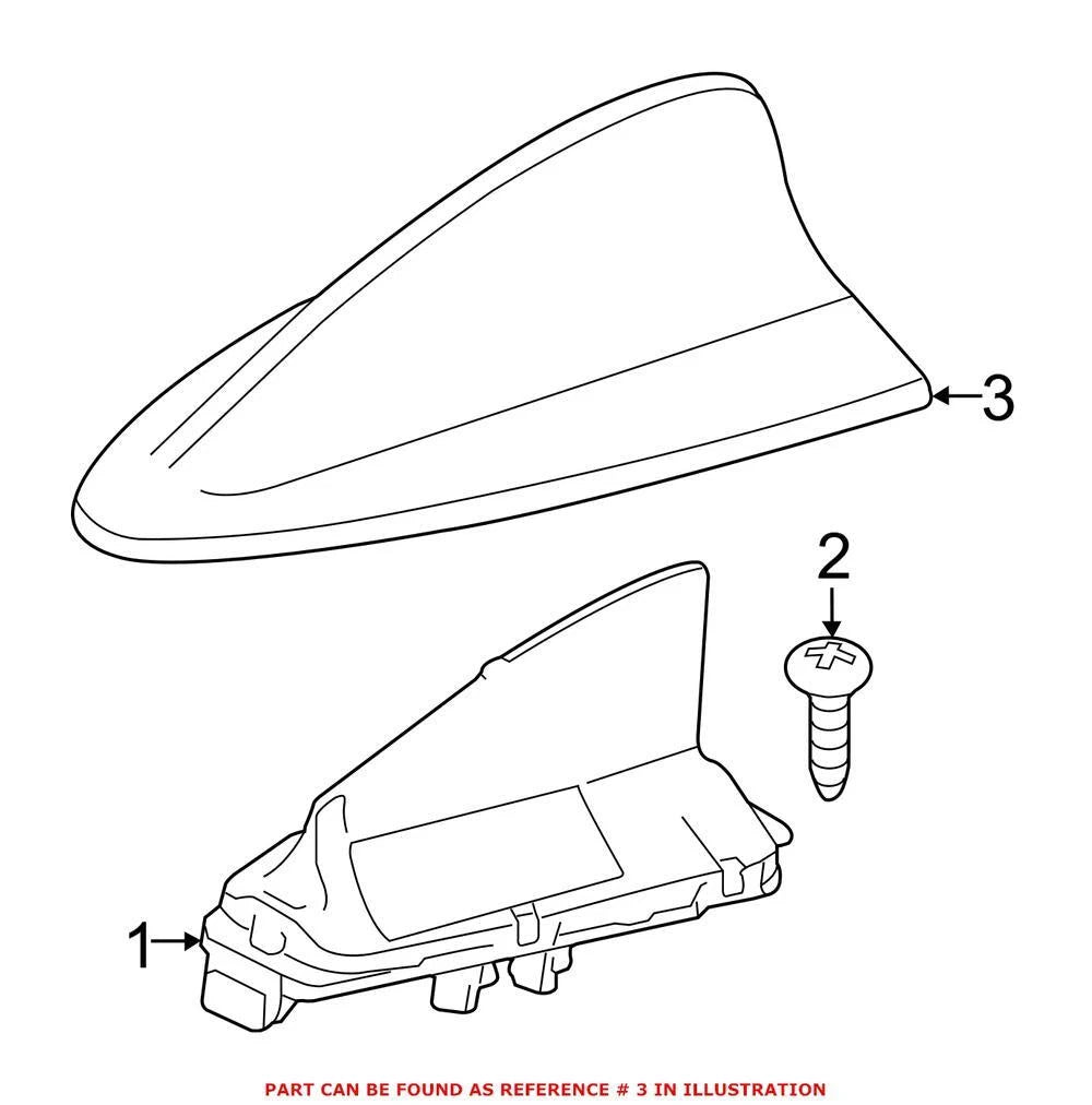 OEM Radio Antenna Cover for BMW (65209259440)