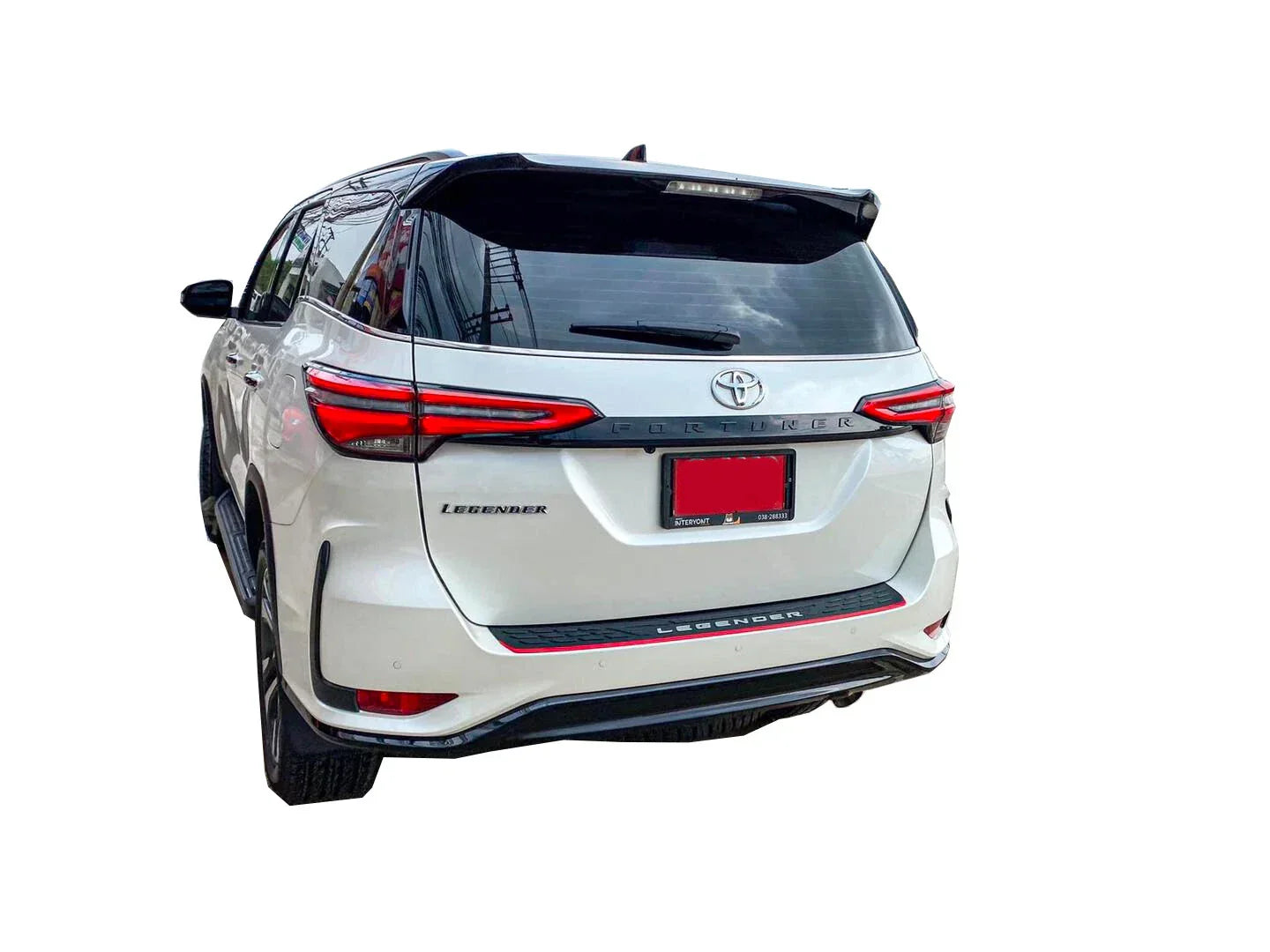 Rear Bumper Step Guard Scuff Plate Cover for Toyota Fortuner (2015-2023)