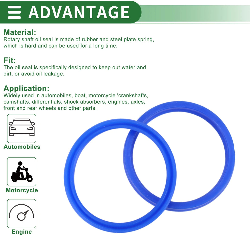 Set of 5 Oil Seal Ring 55x63x8mm for Rotary Shaft (High Pressure)
