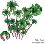 56pcs Mixed Sizes Coconut Palm Trees for Diorama Park Landscape