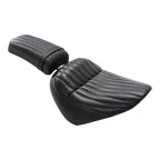 Rider Driver & Passenger Seats for Harley Street Bob (2018–2024) Blue Stitching