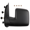 Left Side Manual Mirror for Ford E-250 E-350 E-450 (2003–2013) Black ABS