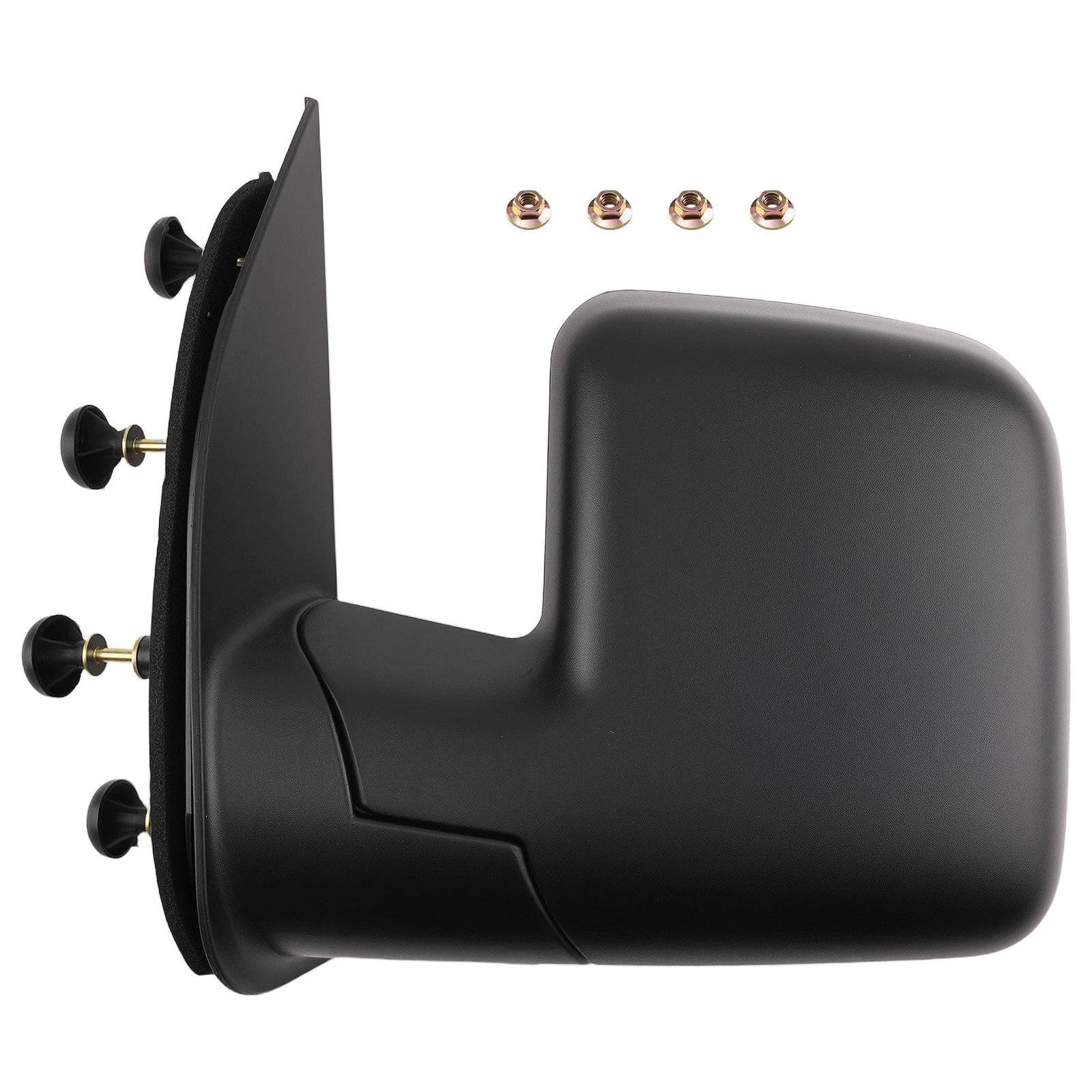 Left Side Manual Mirror for Ford E-250 E-350 E-450 (2003–2013) Black ABS