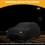 Waterproof Car Cover for Toyota RAV4 (210D-PU, Black, All Weather)
