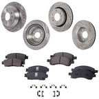 Brake Disc Rotors and Pads Kit for Chevy GMC Envoy Trailblazer