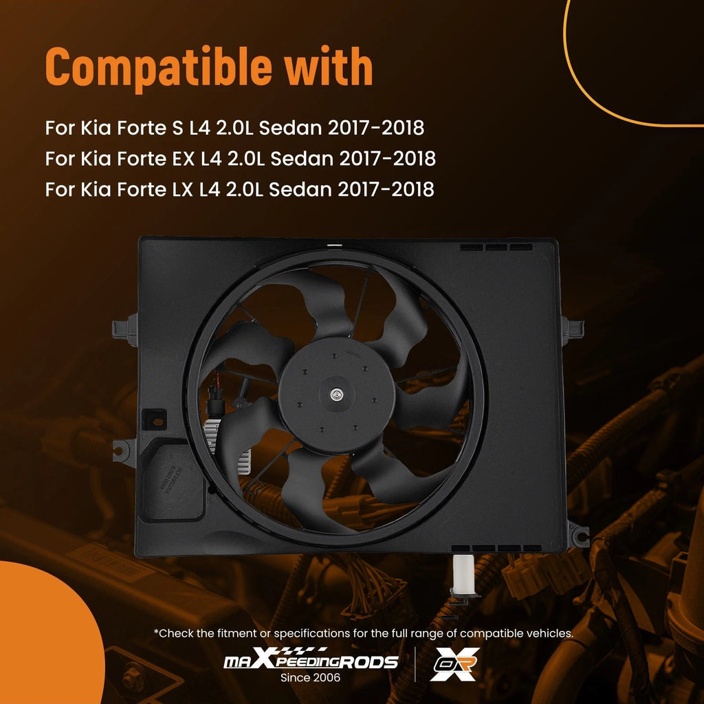 Electric Radiator Cooling Fan for Kia Forte (2017–2018) 25380-B0000