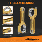 H-Beam Connecting Rods for Subaru Impreza STI (2001–2007) 5.137"
