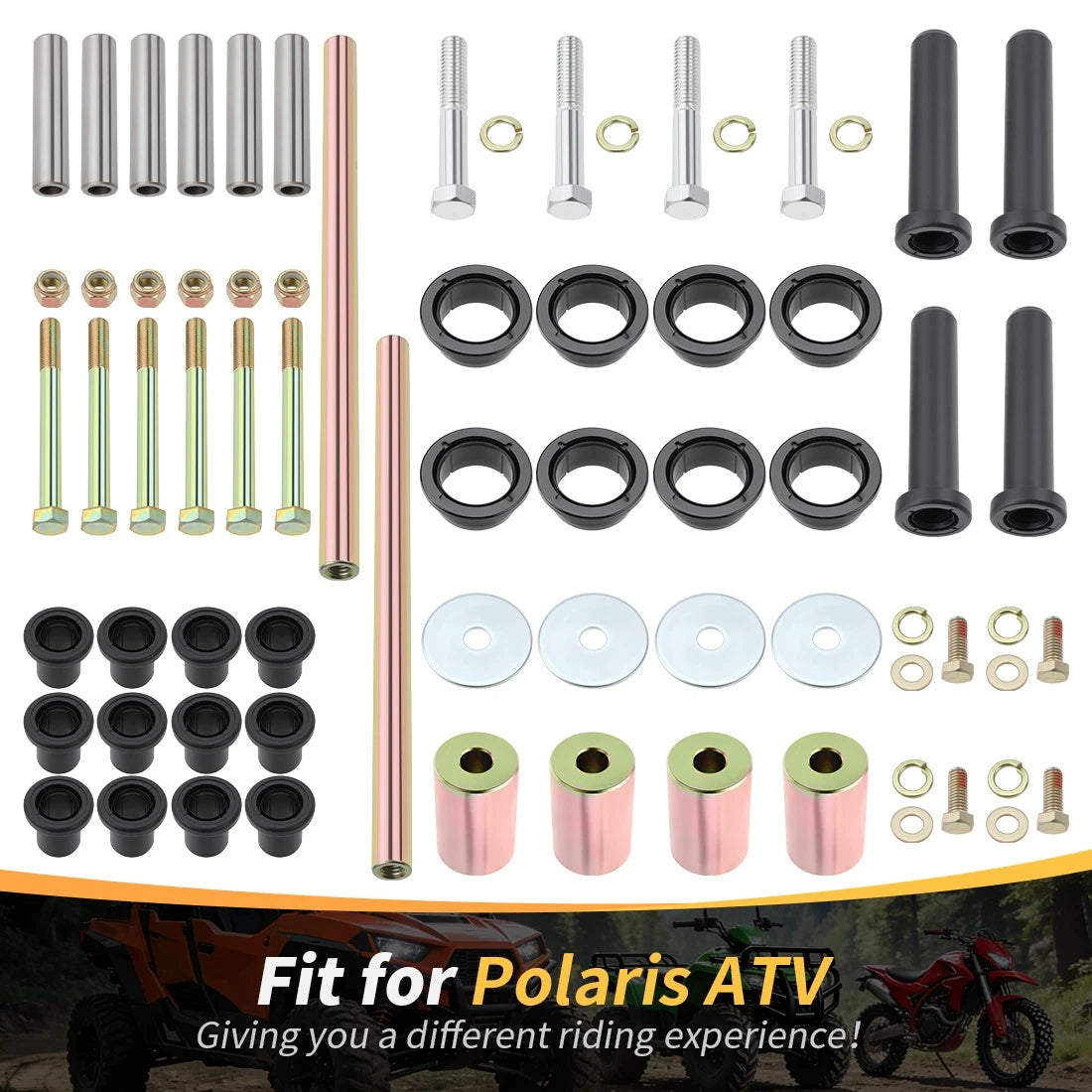 Complete Rear A-Arm Kit for Polaris Sportsman 400 450 500 600 700 (1996–2014)
