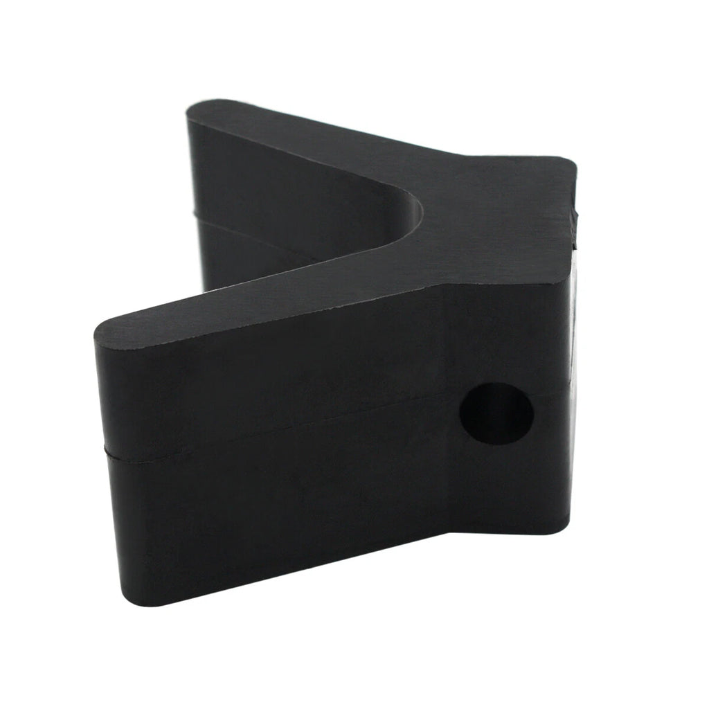 2 Inch V Bow Stops for Boat Trailer (Black Molded Rubber)