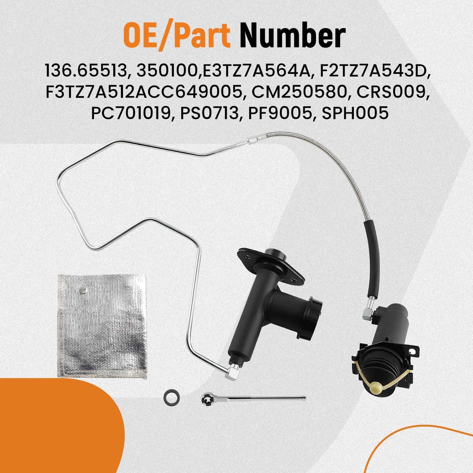 Clutch Master and Slave Cylinder Assembly for Ford F Super Duty (1992)
