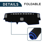 Dashboard Dash Cover Mat for Toyota Prado (2017–2024) Black Blue Set of 1