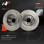 Front Disc Brake Rotors & Ceramic Pads for BMW E60 535i (2008-2010)