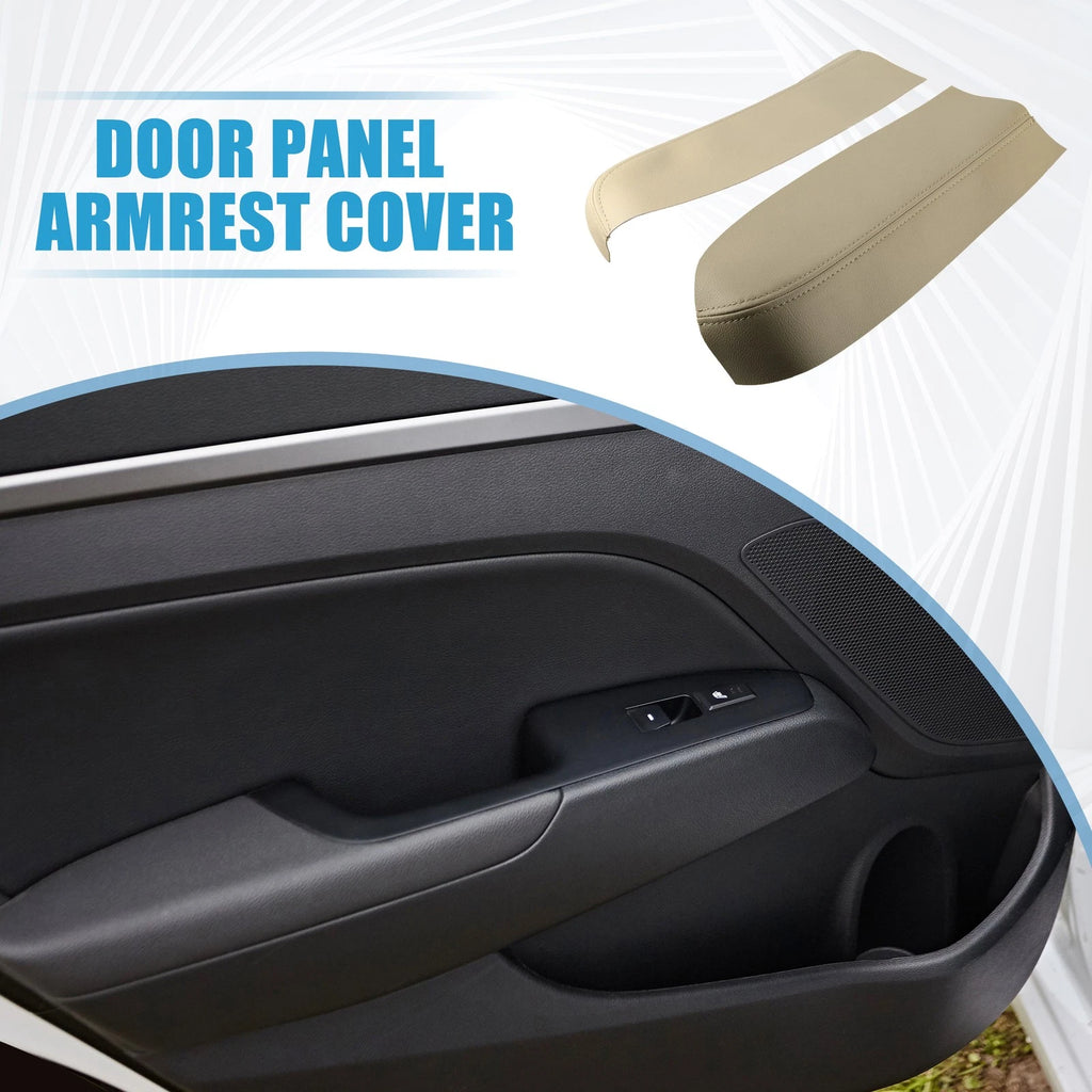 Set of 2 Front Door Panel Armrest Covers for Toyota Prius (2004–2009) Beige