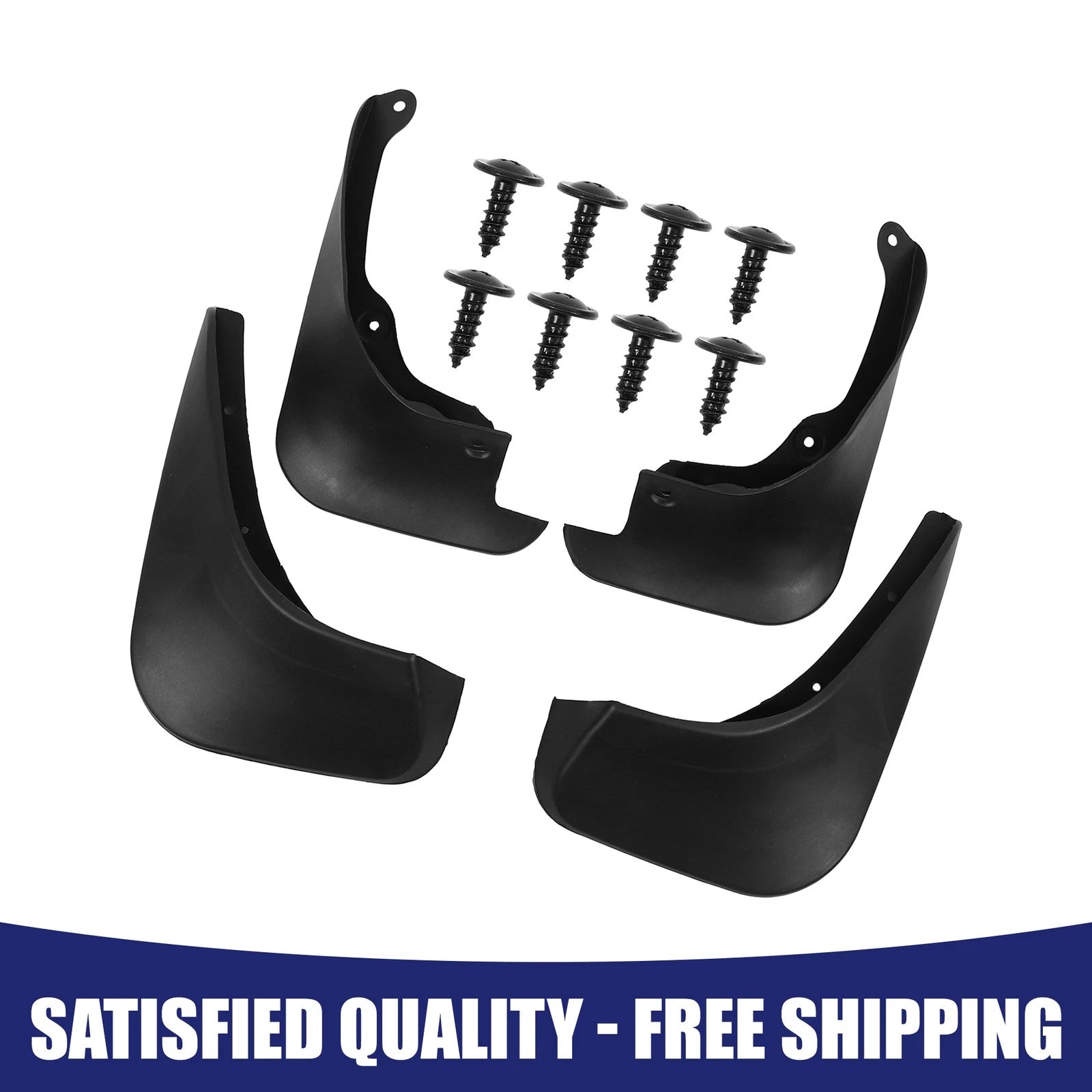 Splash Guards Mud Flap for Toyota Yaris (2012–2020) - Includes Screws