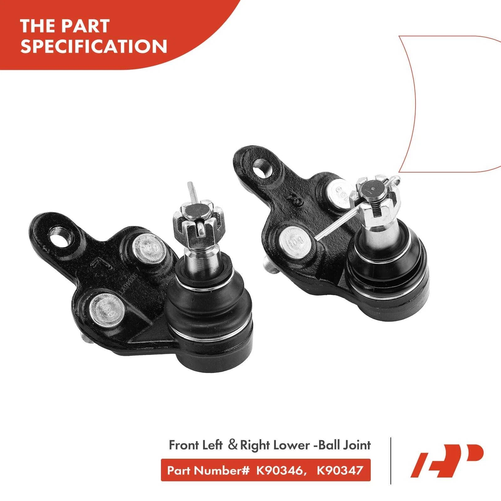 10xFront Lower Control Arm Ball Joint Sway Bar Tie Rod for Camry (2012-2014)